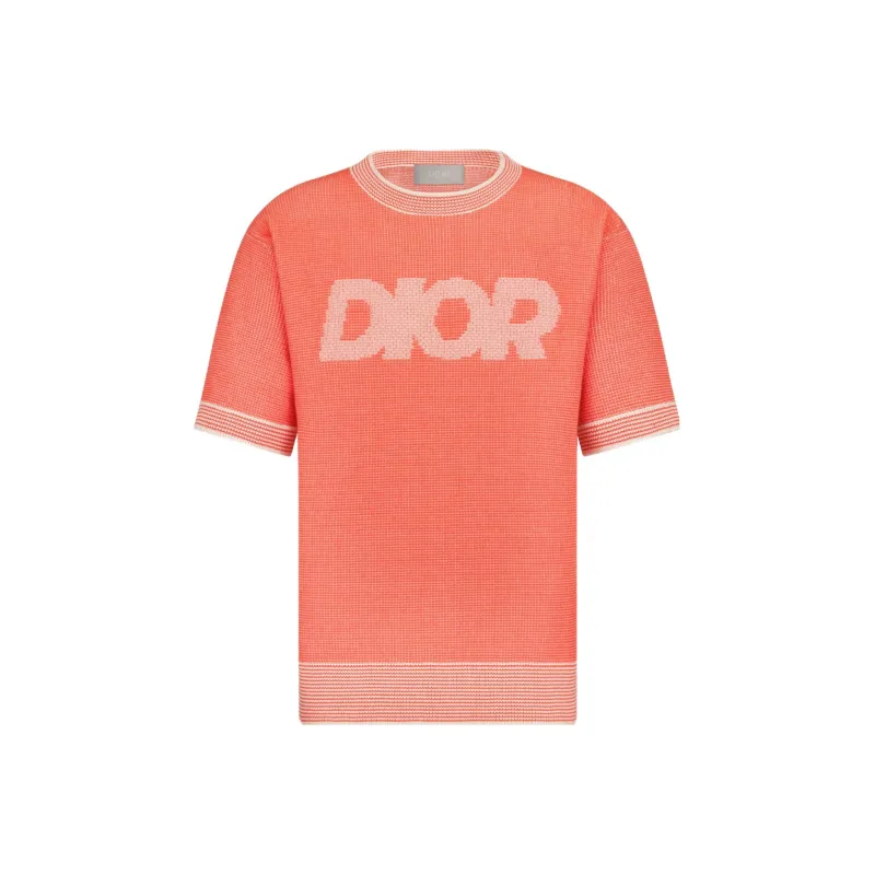 DIOR SS23 T Shirt Men's Coral Red-0