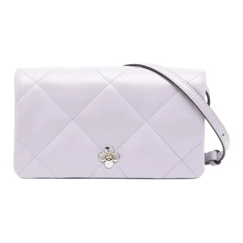 TORY BURCH Kira Leather Wallet Women's Purple