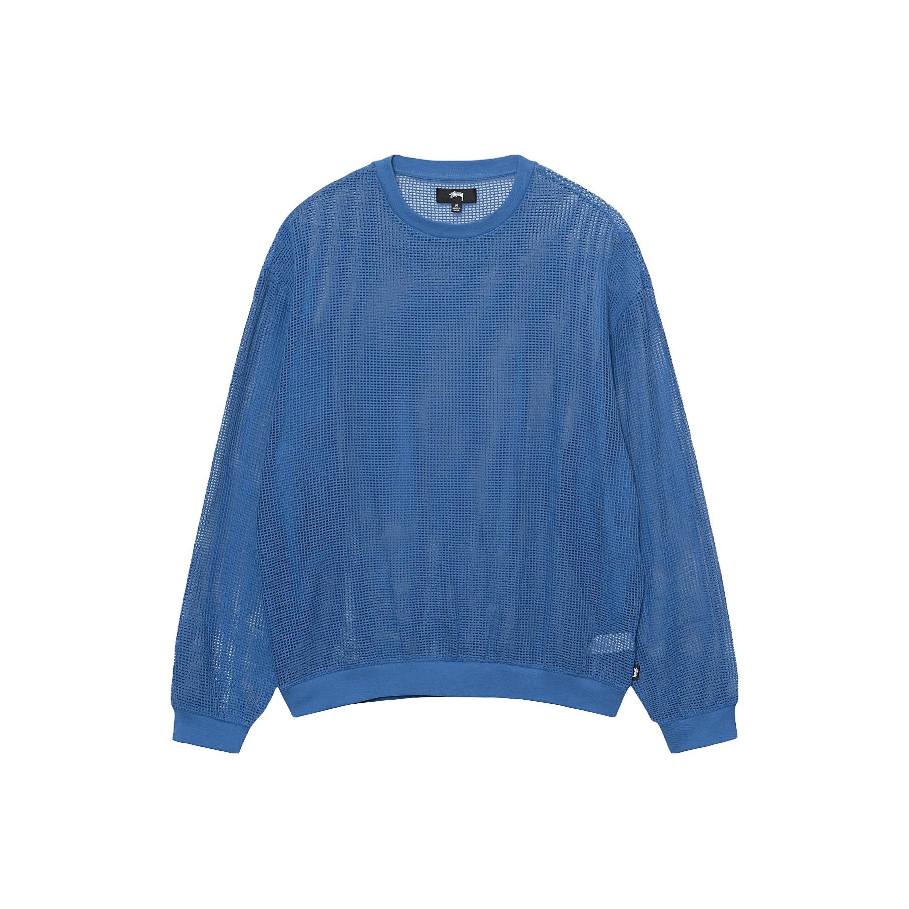 Stussy Cotton Mesh Long-Sleeve Crew Top Grass Green L