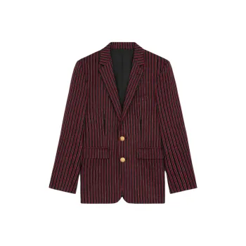 CELINE SS25 Jackets & Coats Men's Black Red