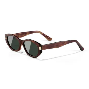 Morakot Plate Frame TR/Memory Plastic Cat Eye Sunglasses Unisex