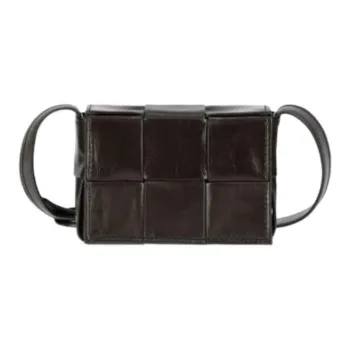 Bottega Veneta Cow Leather Shoulder Bag Regular Men's Dark Brown