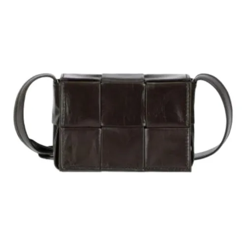 Bottega Veneta Cow Leather Shoulder Bag Regular Men's Dark Brown