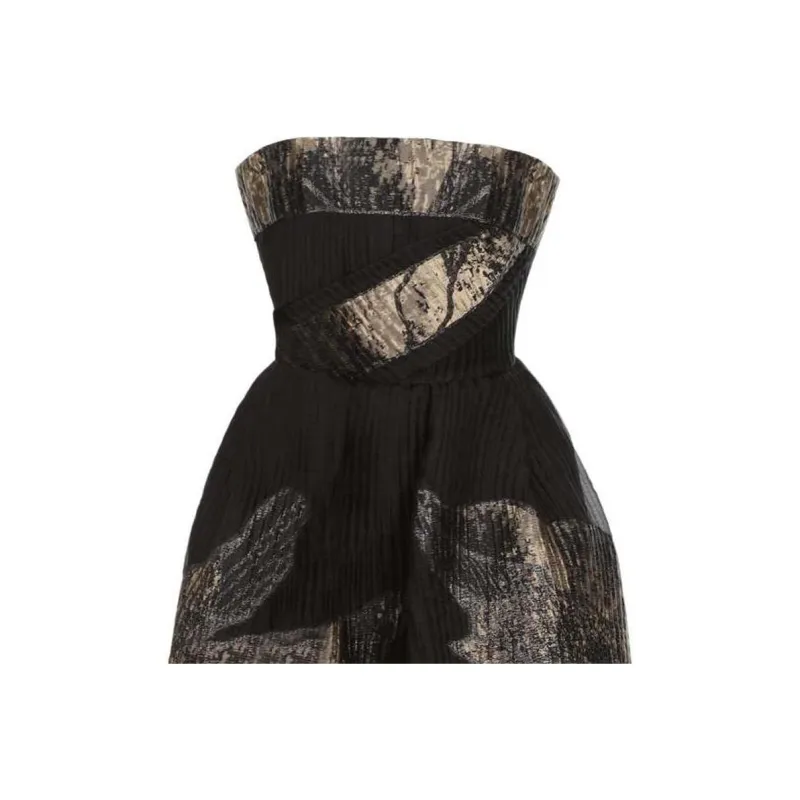 ELIE SAAB Contrast-panel Maxi Dress-3