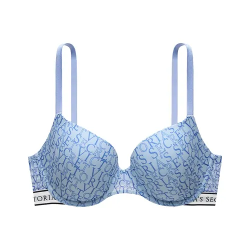 Victoria's Secret Bra Women's Blue Logo Print