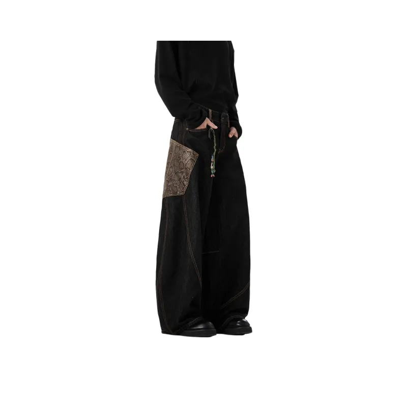 SUNSETMONENT Jeans Unisex Black-5