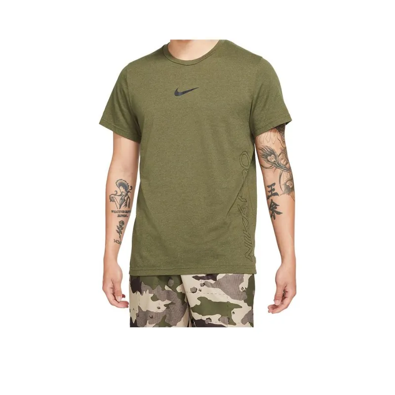 Nike Dri Fit T Shirts Men Green-0