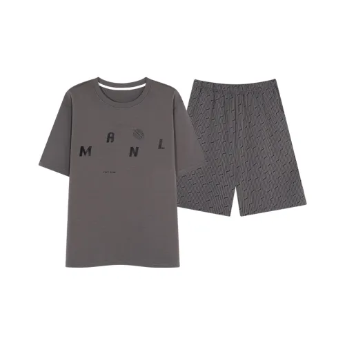 BONAS Pajama Set Men's Dark Gray