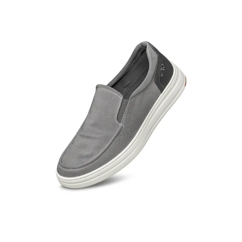 ZRO Breathable Cushioning Height Increase Low Top Casual Shoes Men's Gray-1