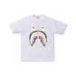 White (Army Green Shark Print)