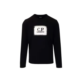 C.P.Company Logo print Long sleeve T shirt