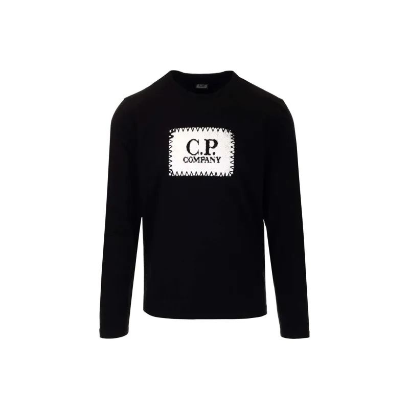 C.P.Company Logo print Long sleeve T shirt-0
