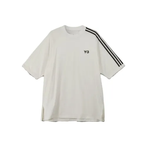 Y 3 Logo Printed Crewneck T Shirt