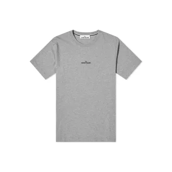 STONE ISLAND Logo Printed Crewneck T Shirt