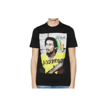 DSQUARED 2 Bob Marley Cotton T shirt