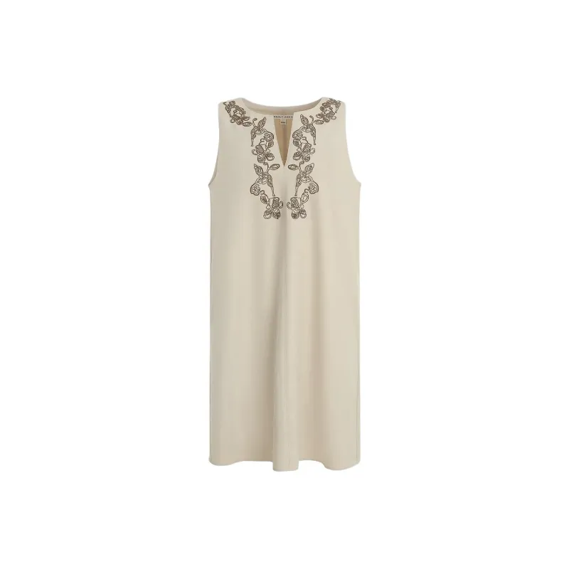 GOSO Sleeveless Dresses Women's Almond Tea-2