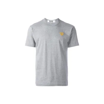 CDG Play T Shirts Men Gray