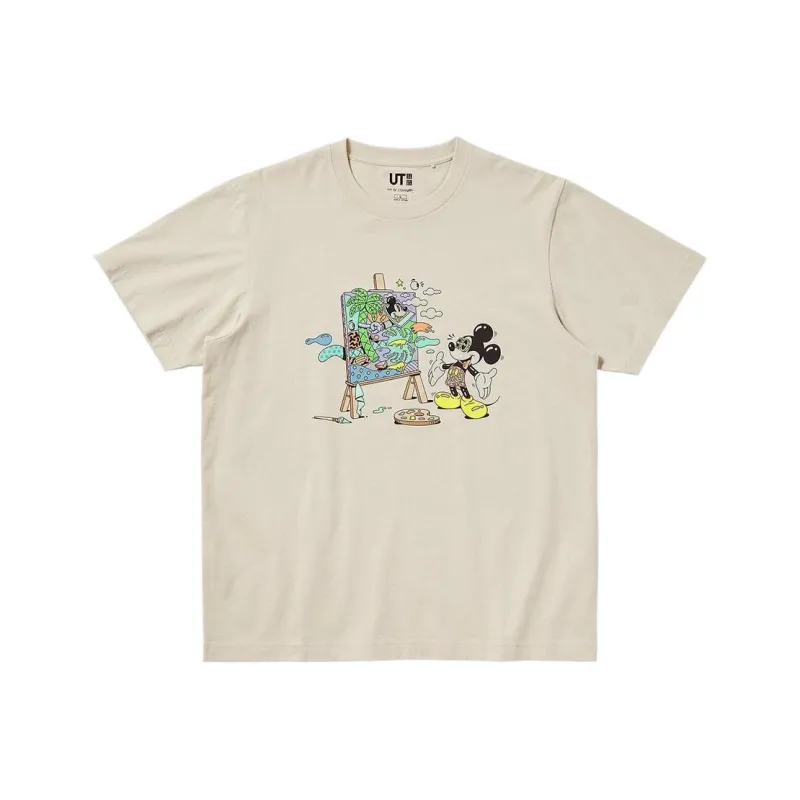 Steven Harrington X UNIQLO T Shirts Unisex Light Beige-0