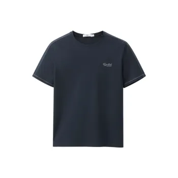 HLA T Shirts Men Navy Blue 79
