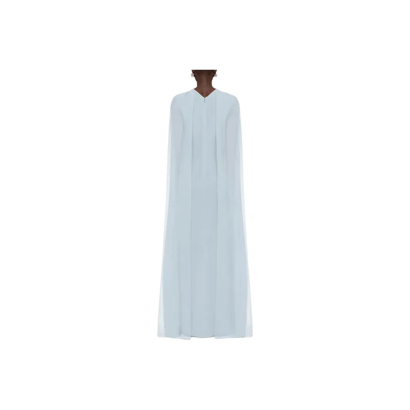 Givenchy Long Sleeved Dress Women's Light Blue-3