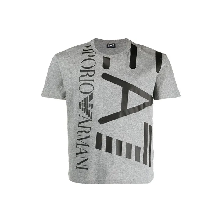 EMPORIO ARMANI EA7 T-Shirts Men Gray-0