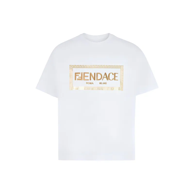 FENDI x VERSACE T Shirt Men's White-0