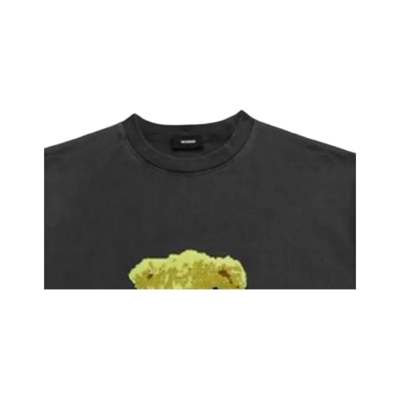 WE11DONE T Shirts Unisex Charcoal-1