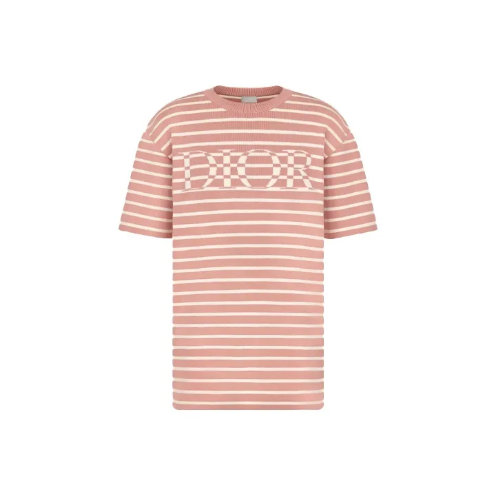 DIOR Quarterly New Products T Shirts Men Pink-0