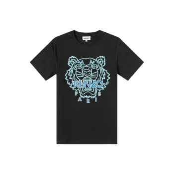 KENZO SS22 Actua Summer Tiger Classic T Shirt Black