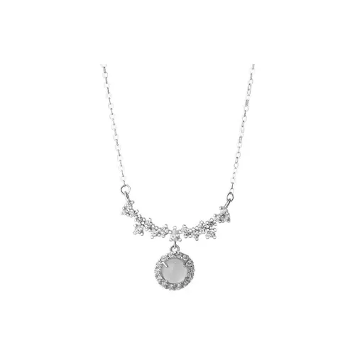 Heart Grass Chalcedony Necklaces Women's
