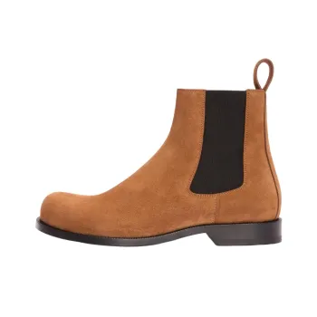 LOEWE Campo Short Chelsea Boots 3cm Men's Brown