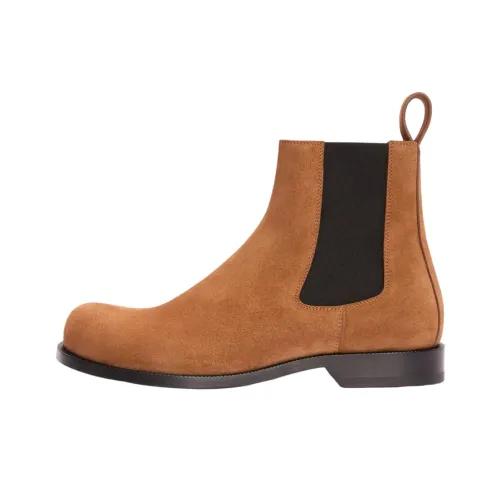 LOEWE Campo Short Chelsea Boots 3cm Men's Brown