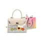 White without Charm-Shopping Bag