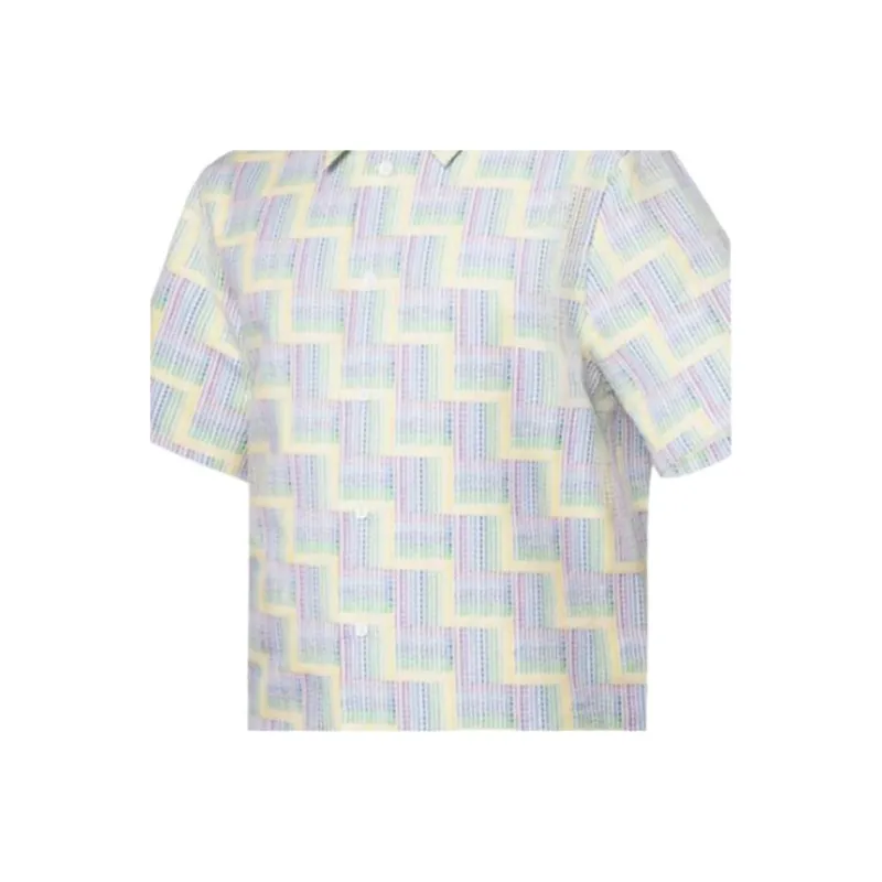 LOUIS VUITTON SS25 Spring Men's Collection Shirt Men's White-5