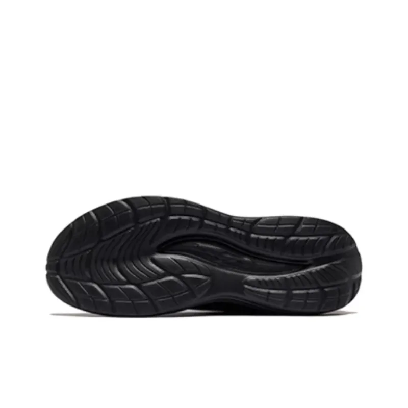 Erke Breathable And Slip Resistant Low Top Casual Running Shoes Men's Black-4
