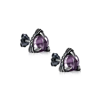 Cuud 925 Sterling Silver Stud Earrings Unisex
