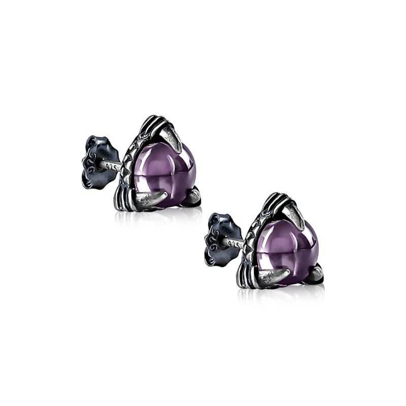 Cuud 925 Sterling Silver Stud Earrings Unisex-0
