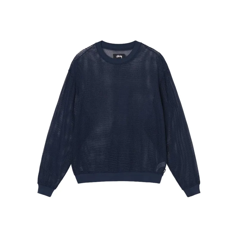 Stussy Cotton Mesh Long Sleeve Crew Top-27