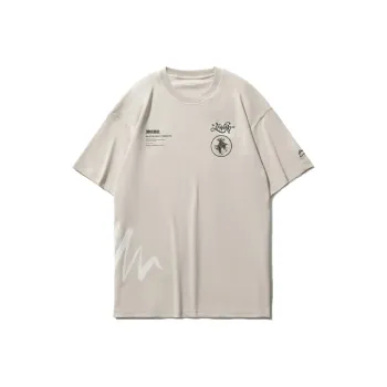 LINING T-Shirts Men Silver Gray