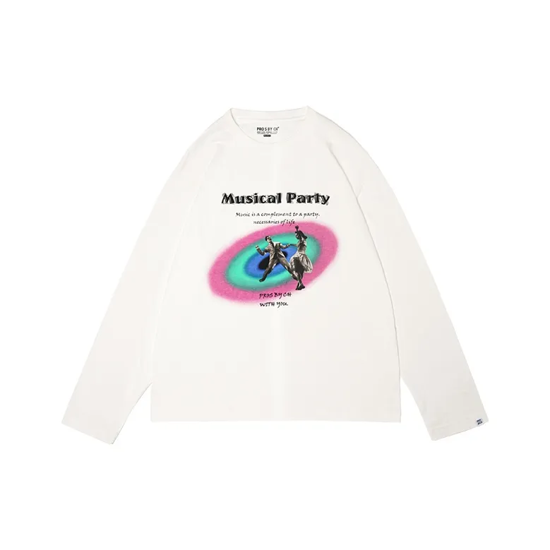 PROS BY CH Straight Long Sleeved T Shirt Unisex-3