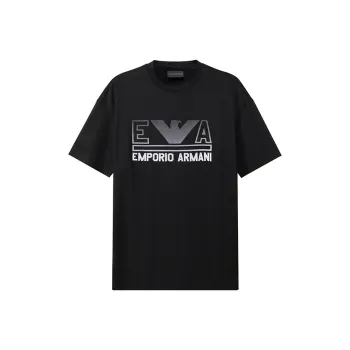 EMPORIO ARMANI SS23 T Shirt Men's Black