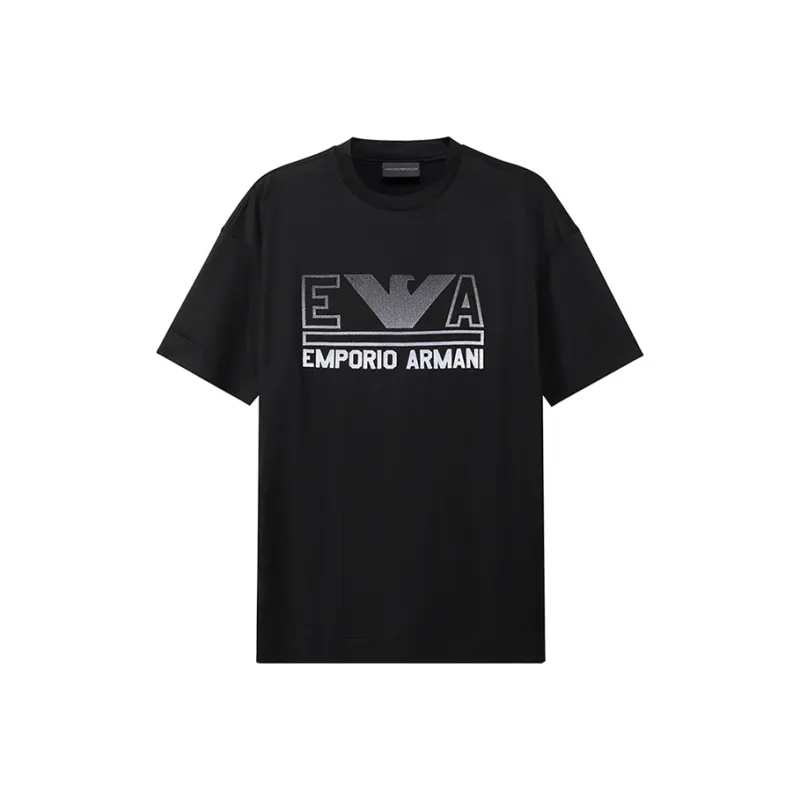 EMPORIO ARMANI SS23 T Shirt Men's Black-0