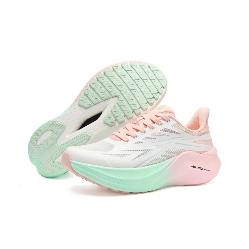 A.Knackfuss Carbon Speed 4.0 Pro Running Shoes Unisex Low Top Pink/Green-1