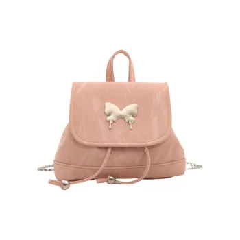 Dusen Kangaroo PU Backpack Women's White/Silver/Multicolor