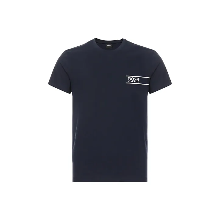 HUGO BOSS Pullover Short Sleeved T Shirts Men's Dark Blue-0