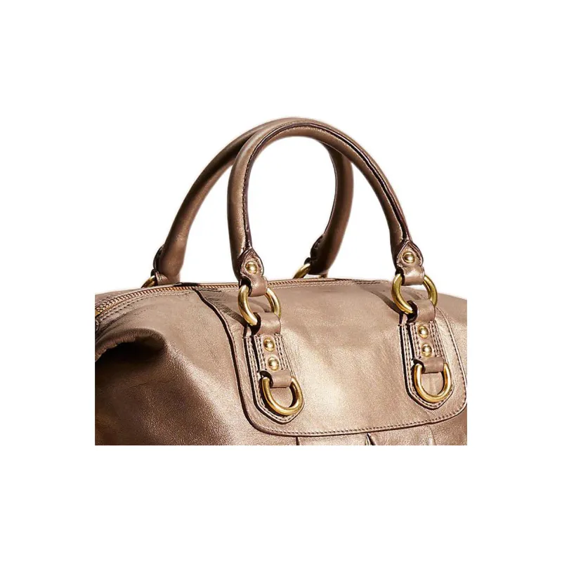 COACH Ashley Leather Travel Bag Handbag Shoulder Bag Women's-4