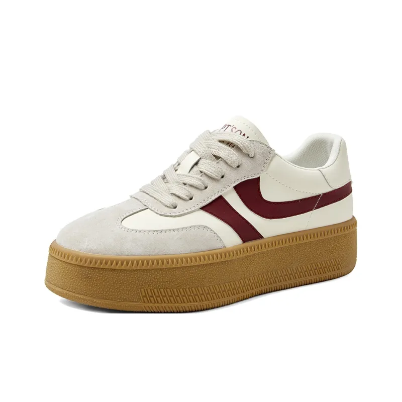 PT'SON German Army Trainers Low Top Skateboard Shoes Women's-1