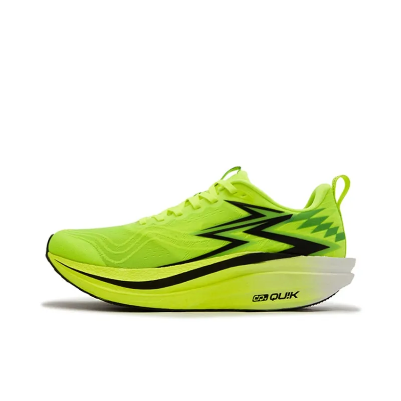 361° Flame 4MIX Cushioning Slip Resistant And Abrasion Resistant Low Top Casual Running Shoes Unisex Neon Solar Yellow-0