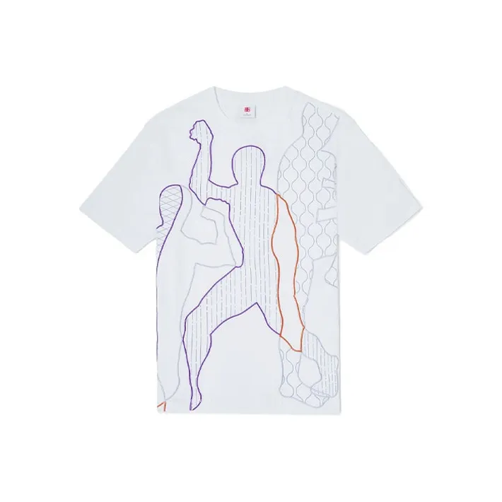 LiNing Sports Basketball Collection T Shirts Men White-0