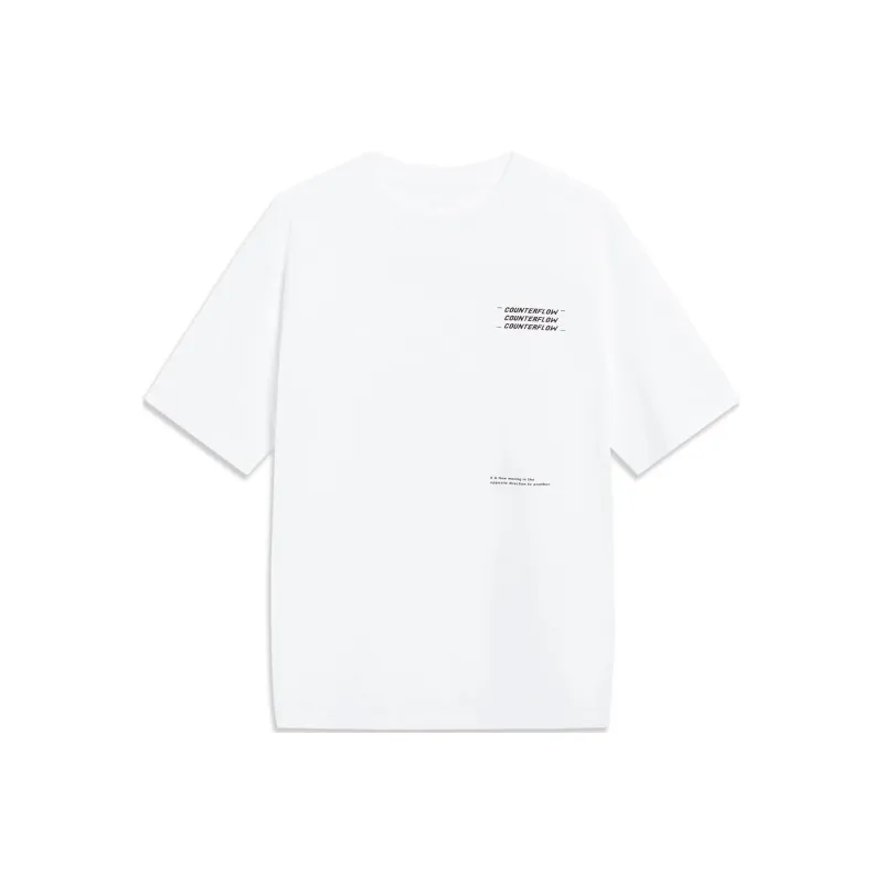 LiNing CF Tracing T Shirt Unisex Standard White-0